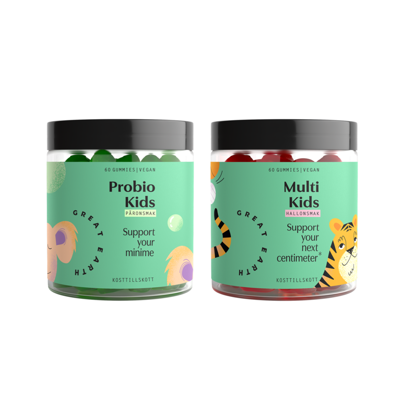 Great Earth Multi Kids + Probio Kids-paket