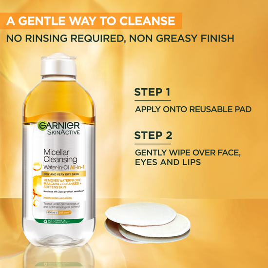 Garnier Micellar Cleansing Water-in Oil All-in-1 Micellärvatten 400 ml