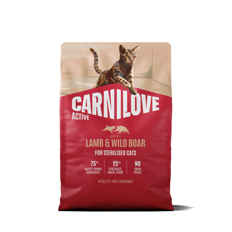 Carnilove Active Cat Lamb & Wild boar for Sterilised Adult All Breeds 2 kg