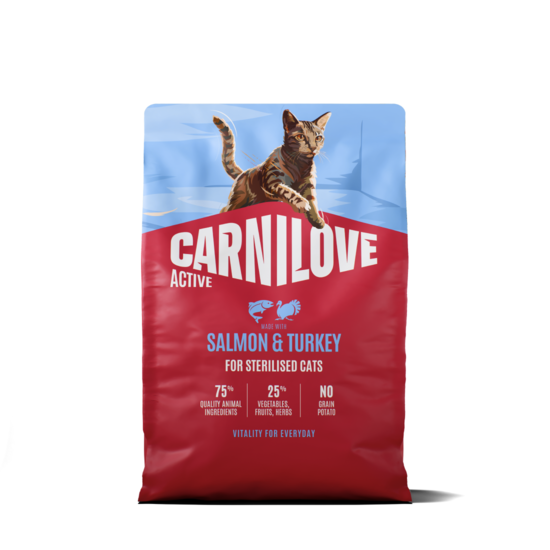 Carnilove Active Cat Salmon & Turkey for Sterilised Adult All Breeds 2 kg