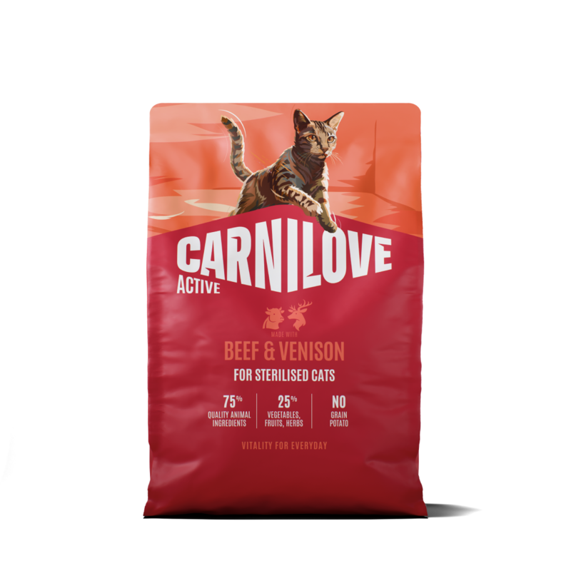 Carnilove Active Cat Beef & Venison for Sterilised Adult All Breeds 2 kg