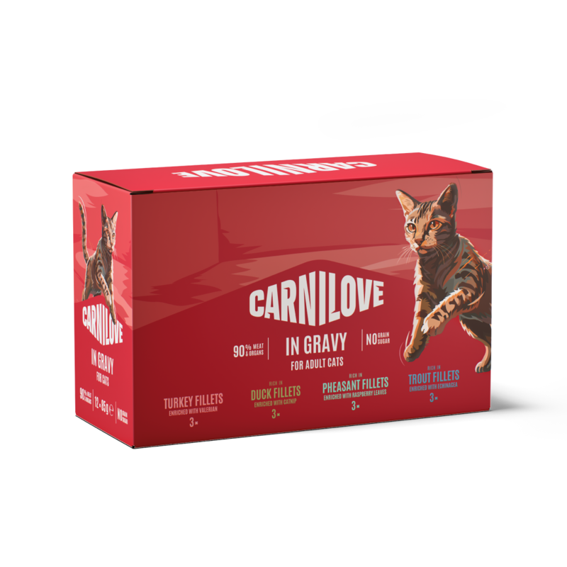 Carnilove Cat Pouch Gravy Multipack 12 x 85 g