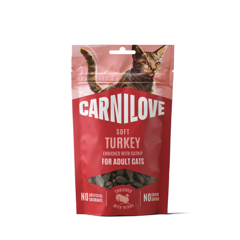Carnilove Cat Soft Snack Turkey enriched with Catnip 50 g
