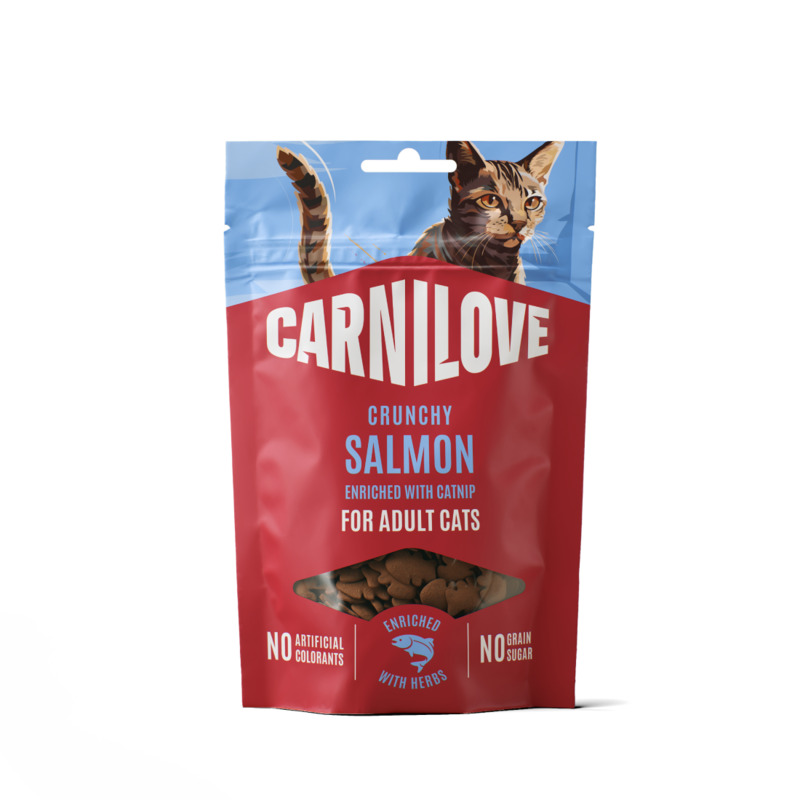 Carnilove Cat Crunchy Snack Salmon enriched with Catnip 50 g