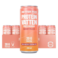 Better You Proteinvatten Sunny Peach Koffein+Elektrolyter 330 ml 24-pack