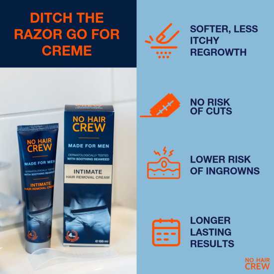 No Hair Crew Intimate Hair Removal Cream 100 ml