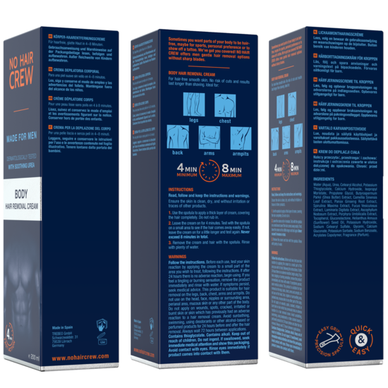 No Hair Crew Body Hair Removal Cream 200 ml