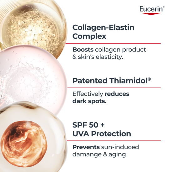 Eucerin Dagkräm Hyaluron-Filler+Elasticity Ultra-Light SPF50+ 50 ml