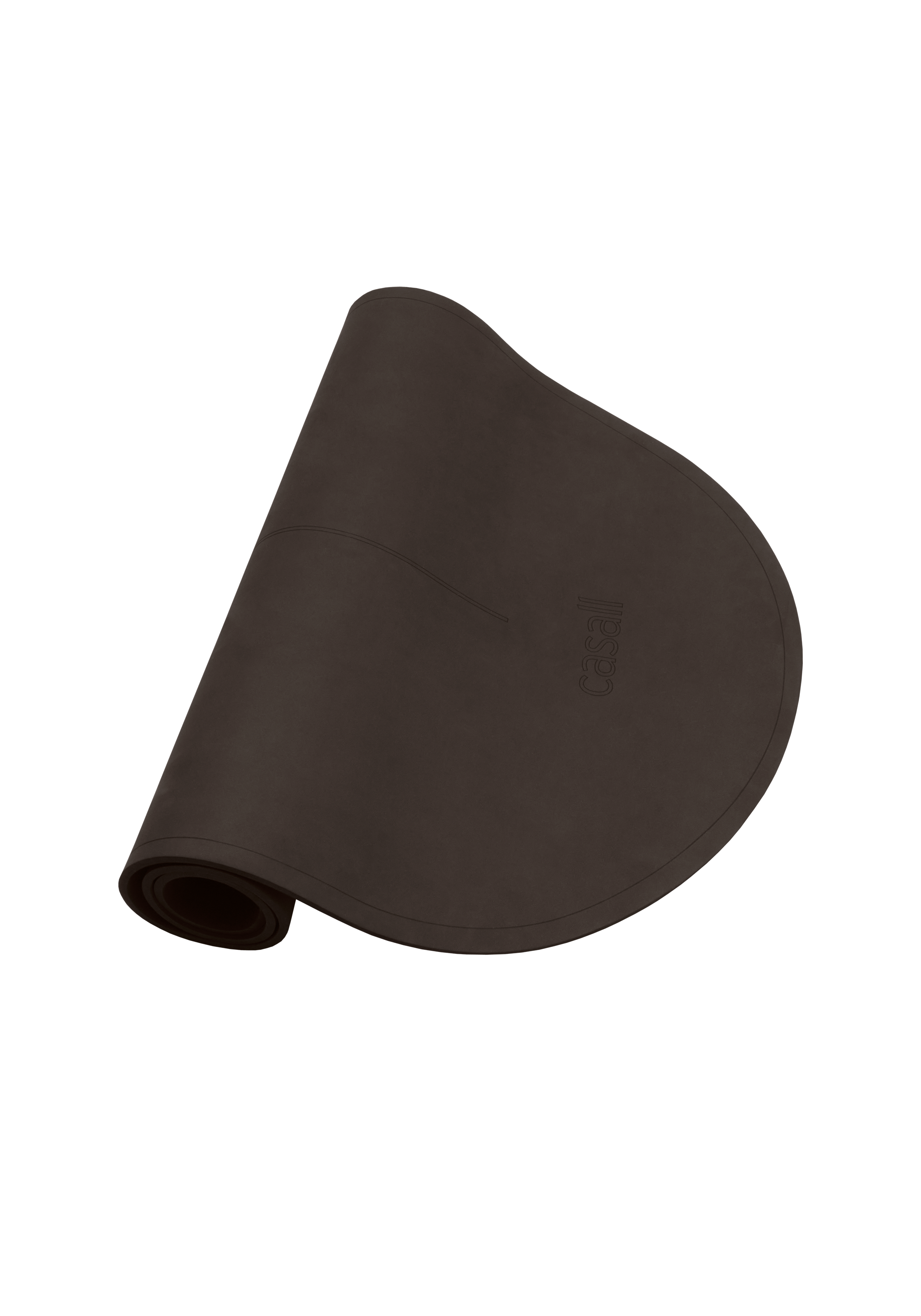 Casall Oval Pilates and Training Mat Dark Brown 8 mm