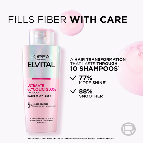 L'Oréal Paris Elvital Glycolic Gloss Schampo 200 ml