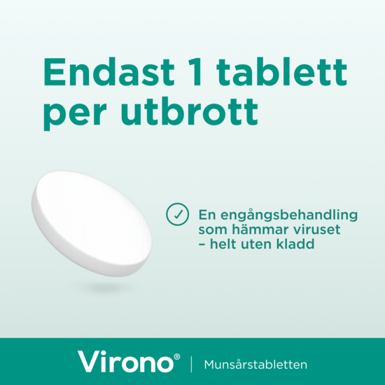 Virono 50 mg häftande buckaltablett 1 st