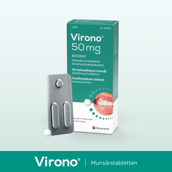 Virono 50 mg häftande buckaltablett 1 st