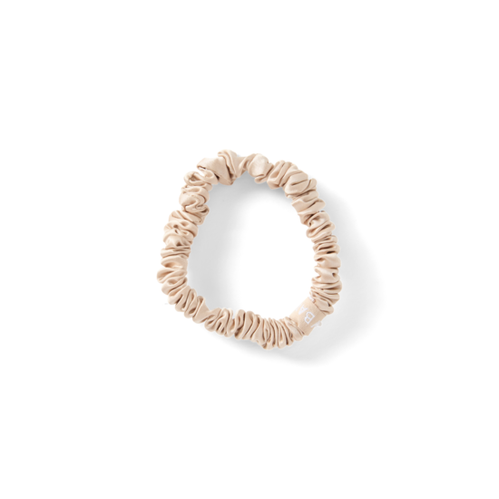 ByBarb Sidensnodd tunn ljusbeige