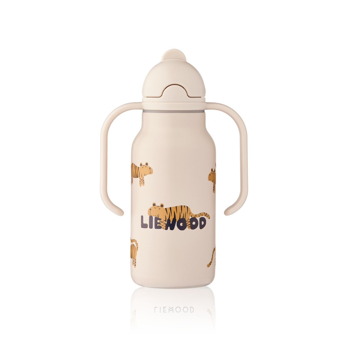 LIEWOOD Kimmie Sugrörsflaska Tiger/Sandy 250 ml