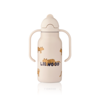 LIEWOOD Kimmie Sugrörsflaska Tiger/Sandy 250 ml