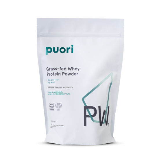 Puori PW1 Gräsbetat Whey Proteinpulver Bourbonvanilj 900 g