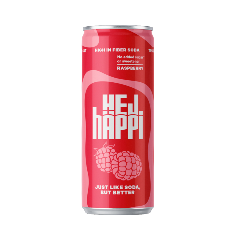 hÄppi Prebiotisk läsk Raspberry 330 ml
