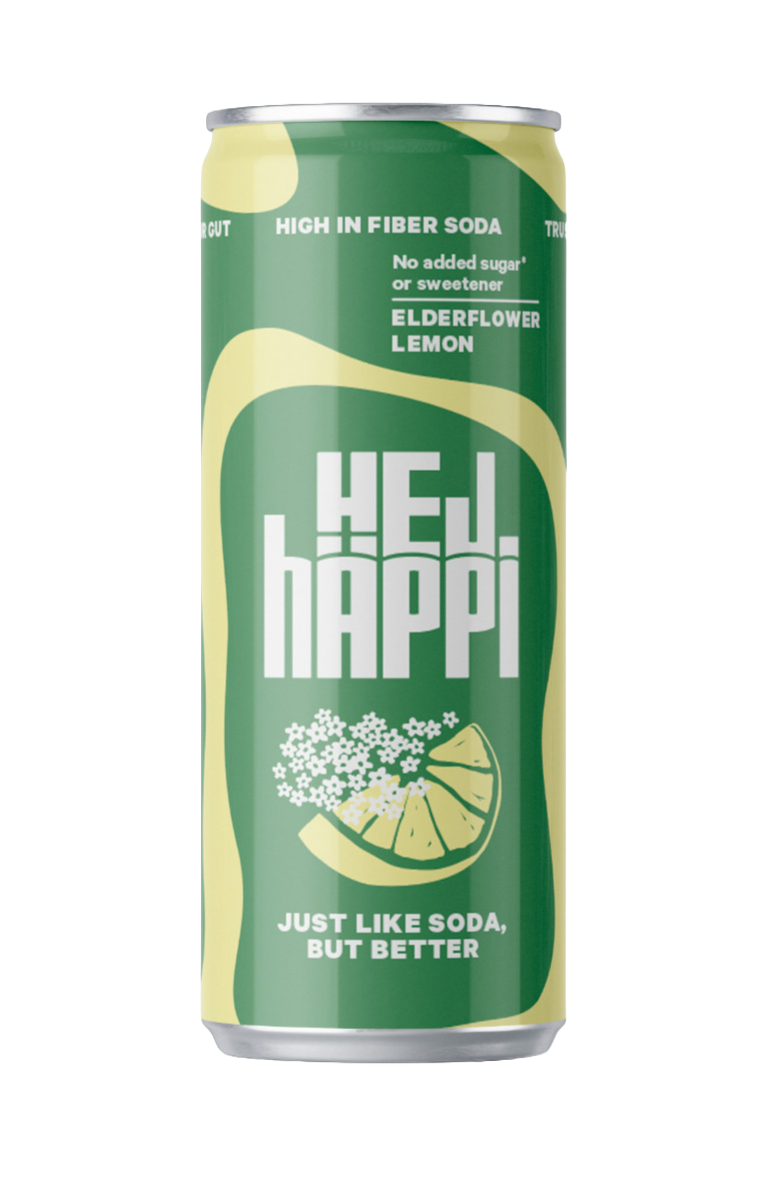 hÄppi Prebiotisk läsk Elderflower Lemon 330 ml
