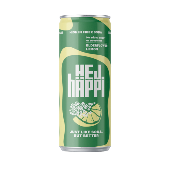 hÄppi Prebiotisk läsk Elderflower Lemon 330 ml