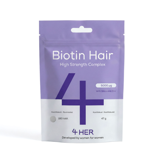 4HER Biotin Hair för hår, hud & naglar 180 tabletter