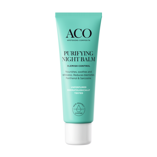 ACO Face Purifying Night Balm Nattkräm Oparfymerad 50 ml