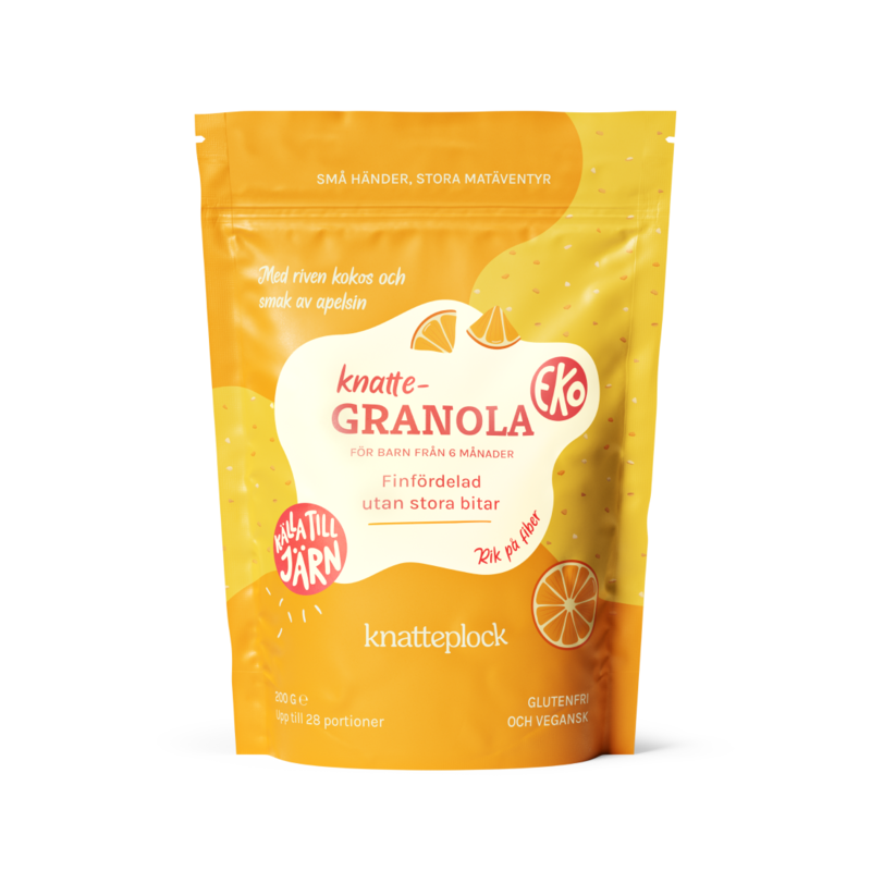 Knatteplock Knattegranola Apelsin och kokos 200 g