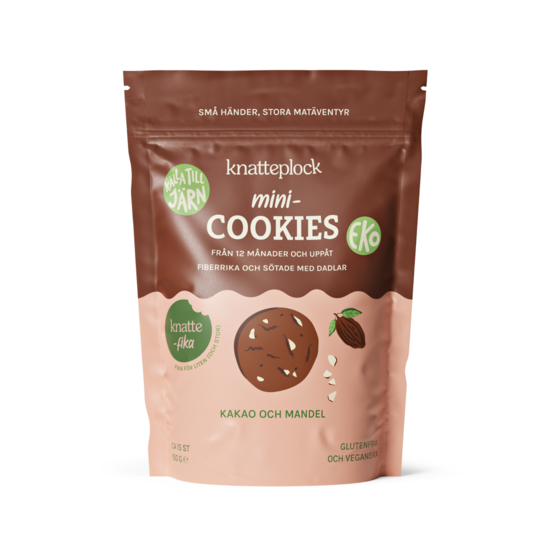Knatteplock Mini-cookies Kakao och mandel 150 g