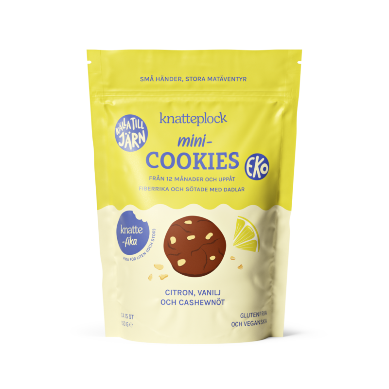 Knatteplock Mini-cookies Citron och vanilj 150 g
