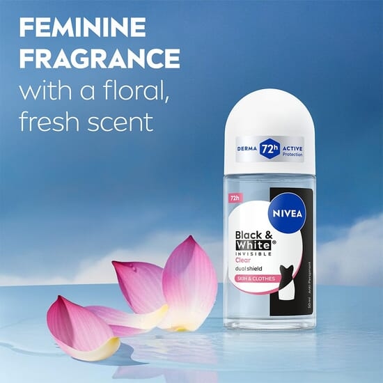 NIVEA Antiperspirant Deo Black & White Original Roll On 50 ml