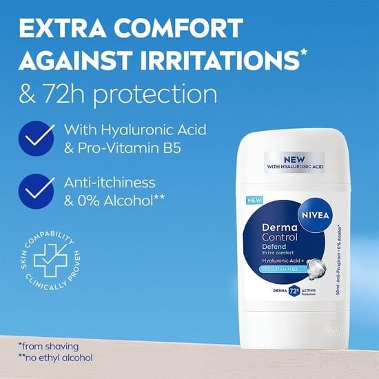 NIVEA Antiperspirant Deo Stick Derma Control Defend 50 ml 