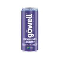 GoWell Svarta vinbär/Blåbär 330 ml