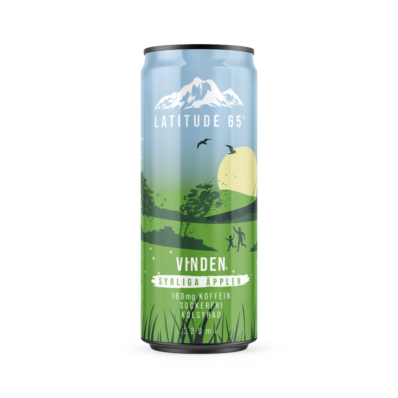 Latitude 65 Vinden Syrliga &auml;pplen Limited 330 ml