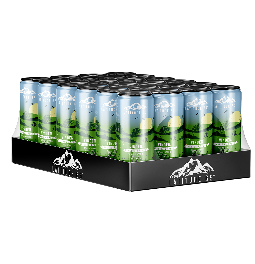 Latitude 65 Vinden Syrliga äpplen Limited 24 x 330 ml