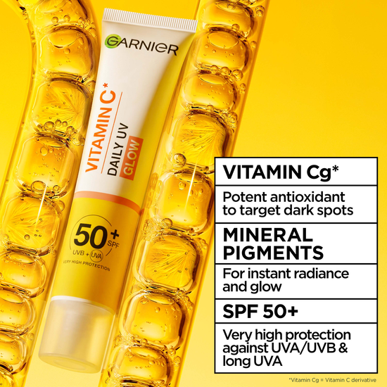 Garnier Vitamin C* Glow-Boosting Daily UV-Fluid SPF50+ Sheer Glow 40 ml