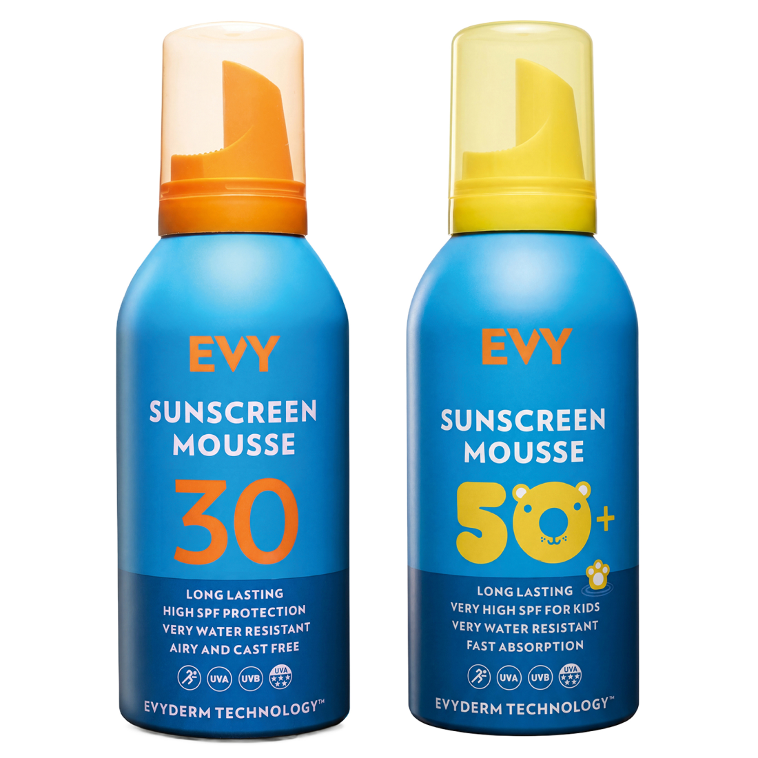 EVY Solskyddsmousse SPF30 + Kids SPF50