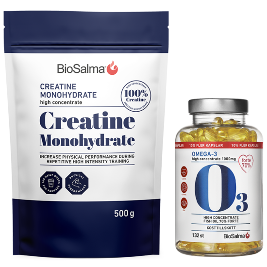 BioSalma Kreatin + Omega-3 Performance Stack