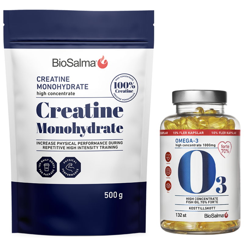 BioSalma Kreatin + Omega-3 Performance Stack