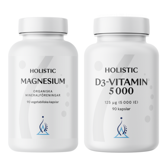 Holistic Magnesium + D-vitamin 5000 Grundpaket