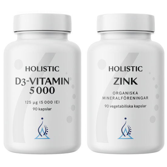 Holistic D-vitamin 5000 + Zink Immunstack