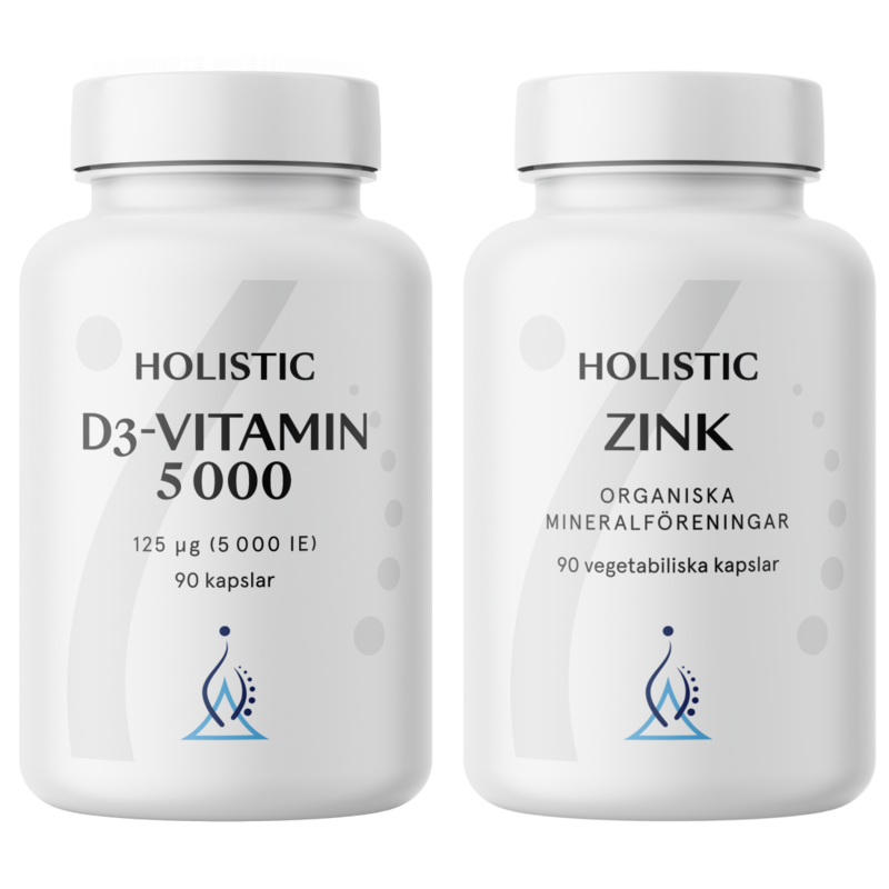 Holistic D-vitamin 5000 + Zink Immunstack
