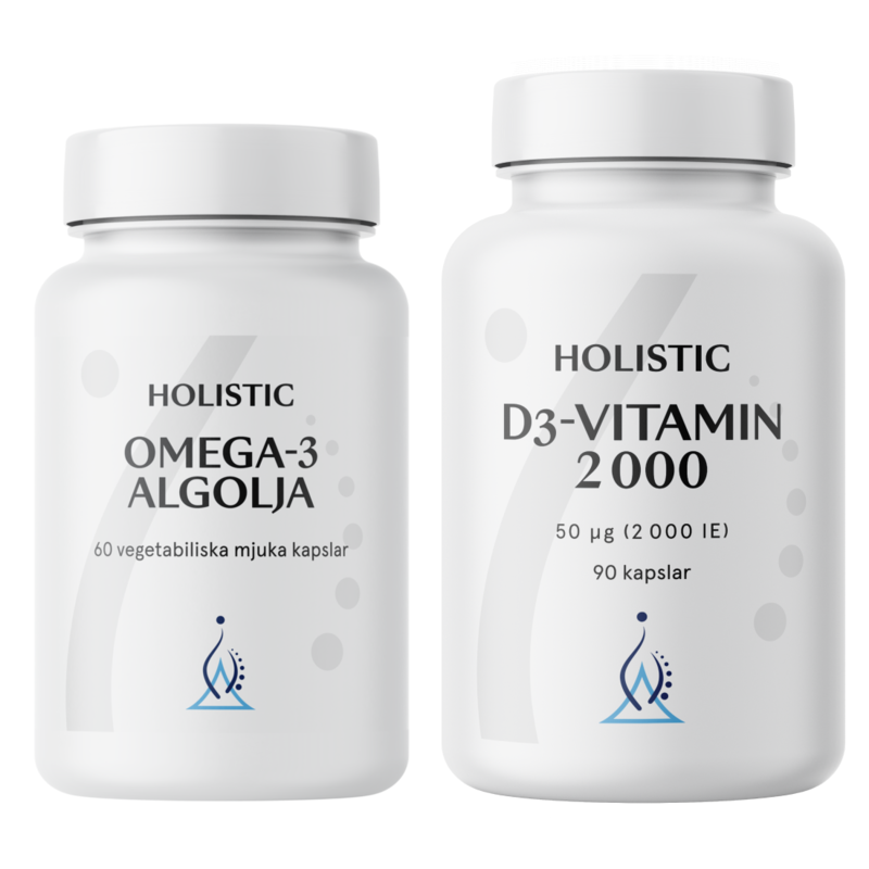 Holistic Omega-3 Algolja + D-vitamin Duo