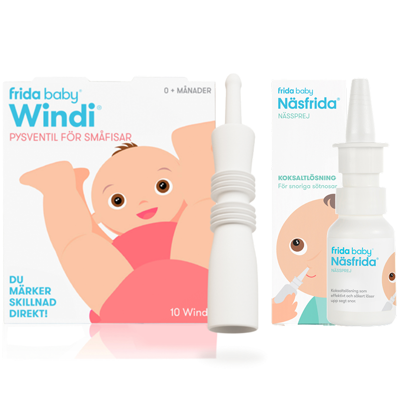 Frida baby Pysventil Windi + Näsfrida Nässprej Babyrutin