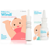 Frida baby Pysventil Windi + Näsfrida Nässprej Babyrutin