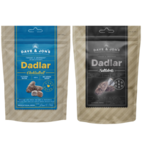 Dave & Jons Dadlar Chokladboll + Dadlar Saltlakrits Snacksduo