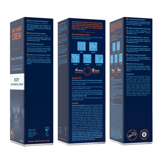 No Hair Crew Body Hair Removal Cream 200 ml