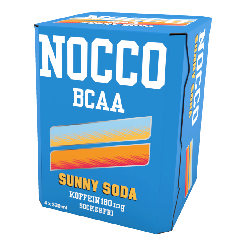 NOCCO BCAA Sunny Soda 330 ml 4-pack