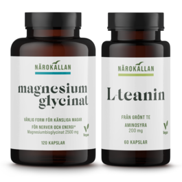 Närokällan Magnesiumglycinat + L-Teanin Sömnduo