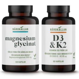 Närokällan Magnesiumglycinat + D3 & K2