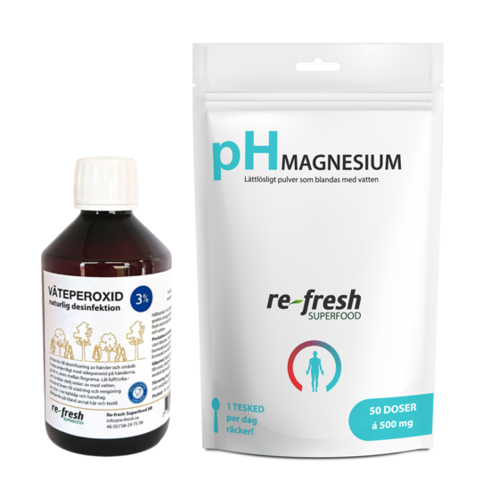 Re-Fresh Superfood Väteperoxid + pH-Pulver Magnesium