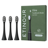 Etinour Eira Toothbrush Heads Black Slate 3 st